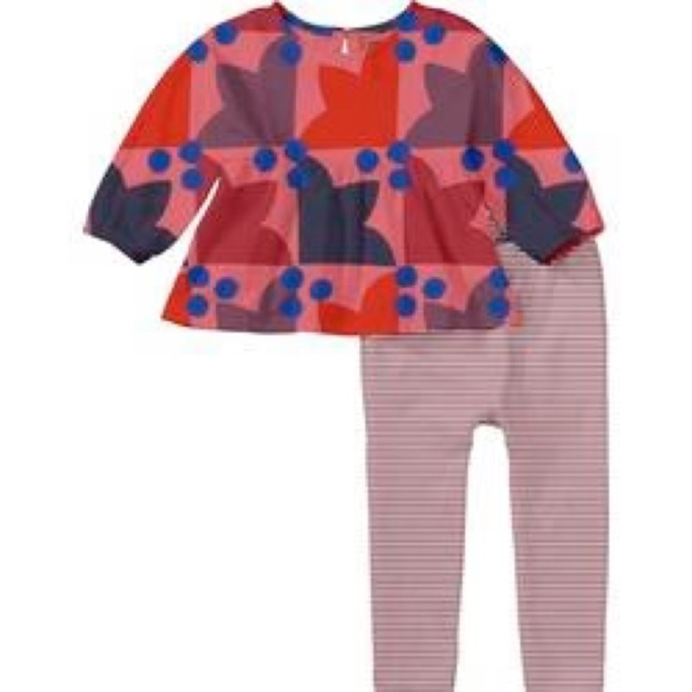 Tea Collection Red and Blue Kids Matching Set